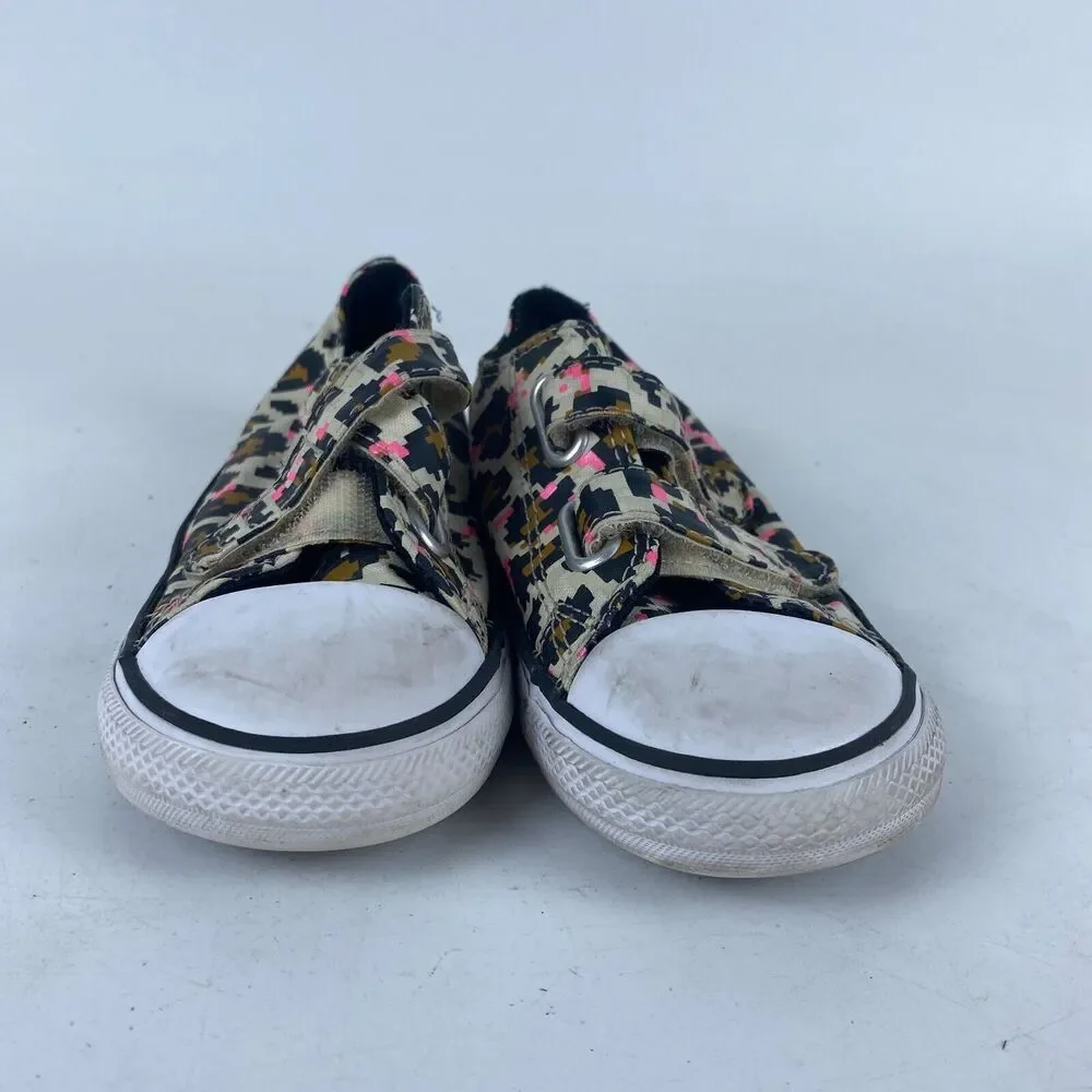 Converse All-Star CTAS 2V‎ OX Infant Baby Shoes Size 9 Multicolor Cheetah Pixel